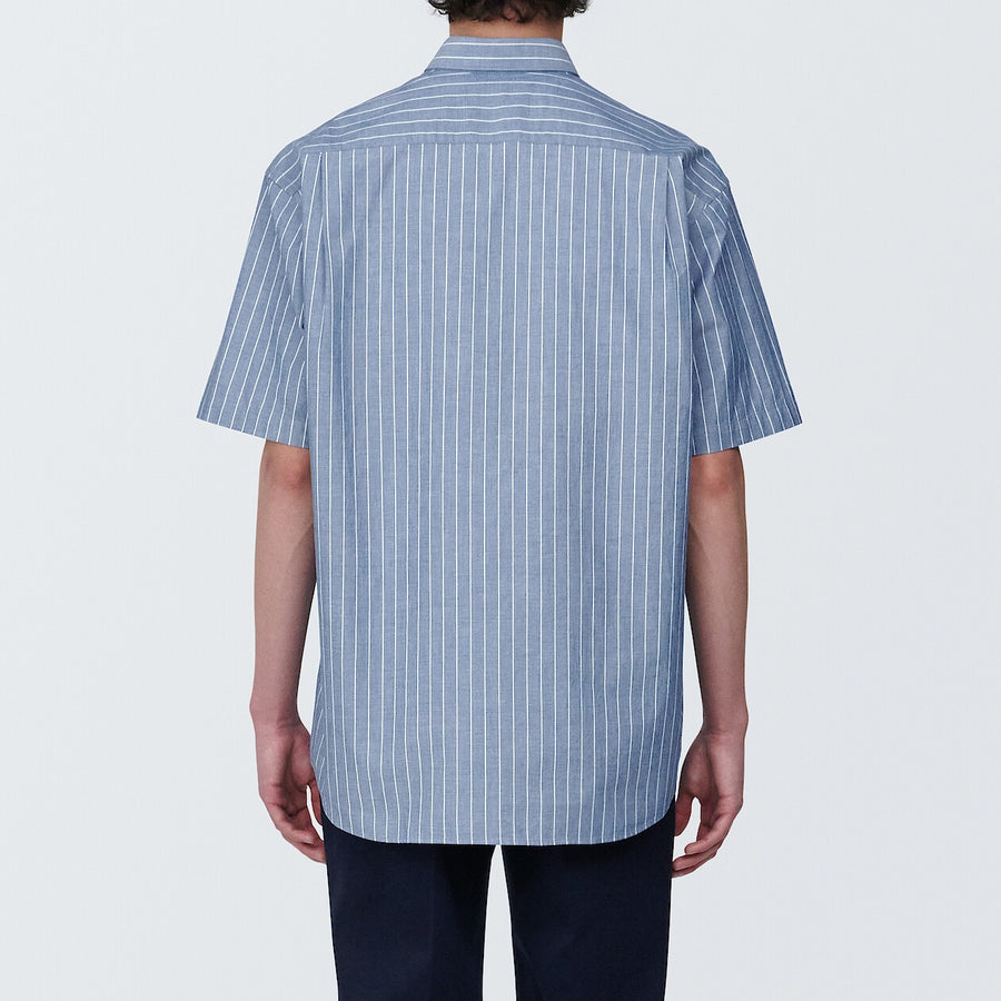 M's Washed broad S/S shirtWhiteXS