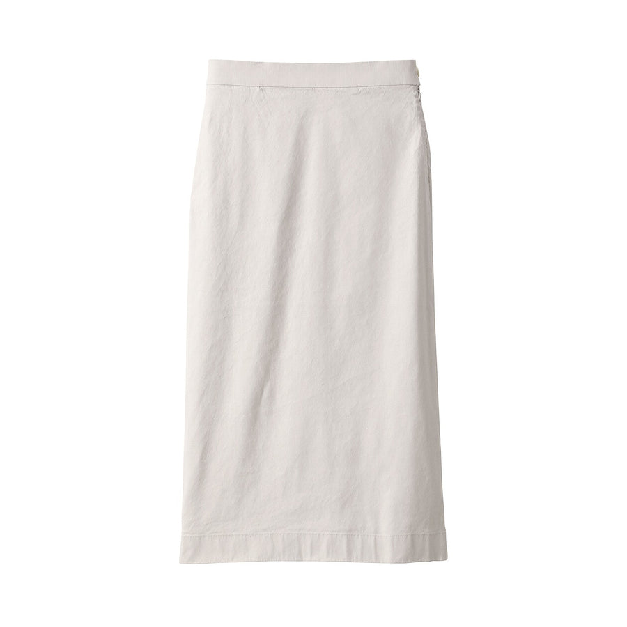 Women's Hemp blend stretch Straight skirt Light greyXS