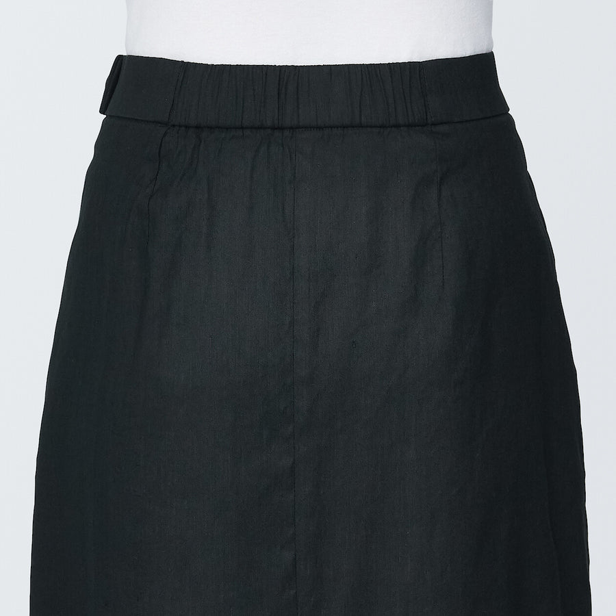 Women's Hemp blend stretch Straight skirt Light greyXS