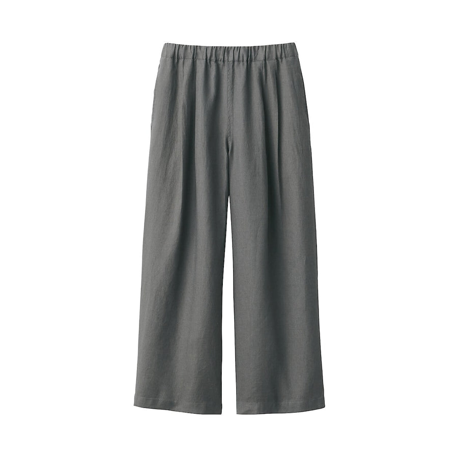 Women's Linen Easy widepantsCharcoal greyXS