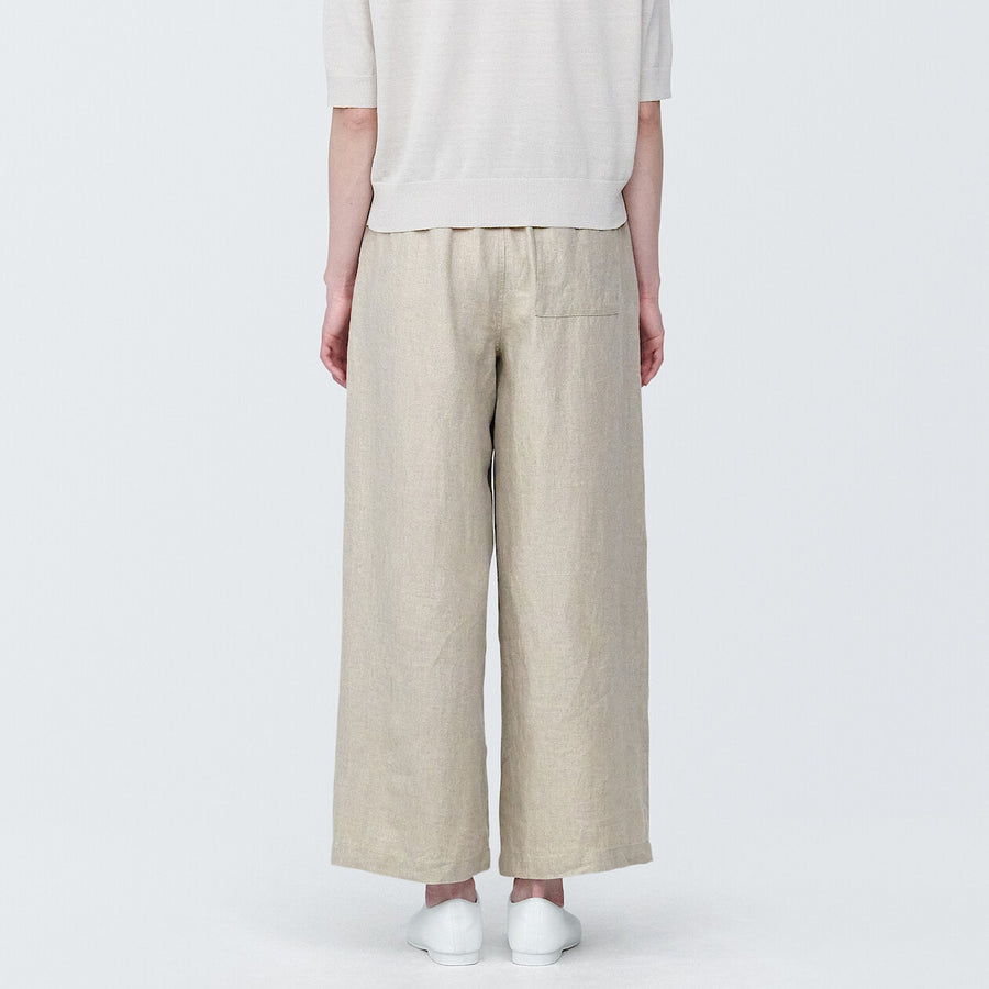 Women's Linen Easy widepantsCharcoal greyXS