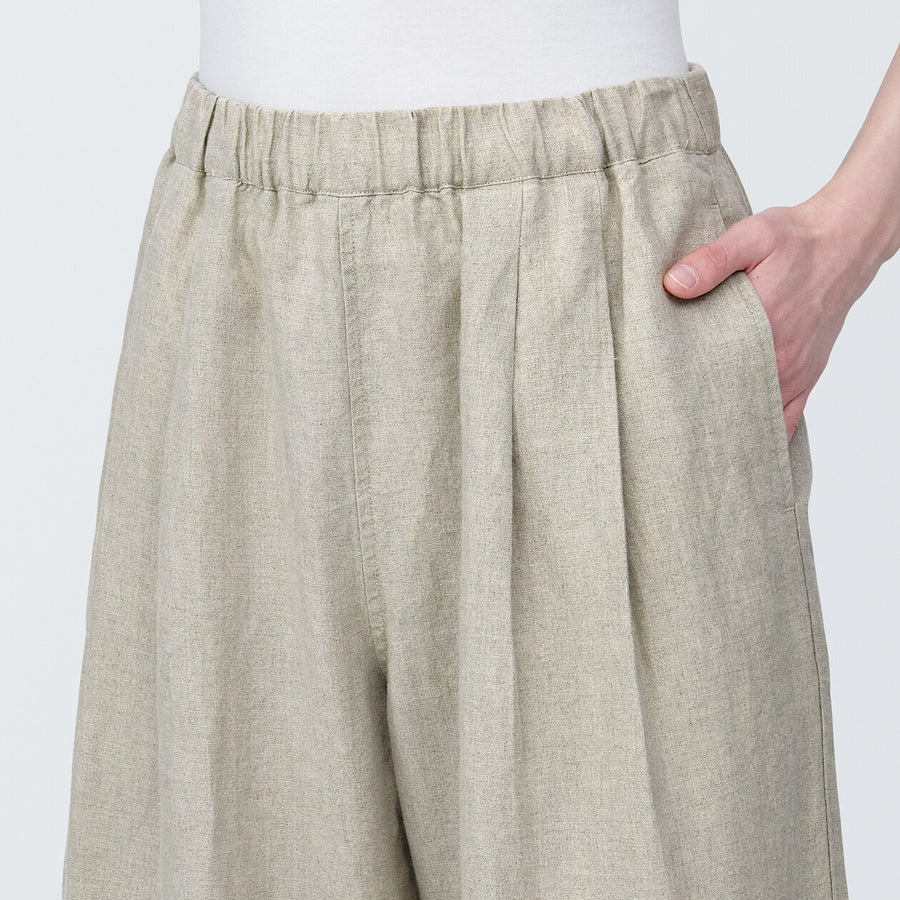 Women's Linen Easy widepantsCharcoal greyXS