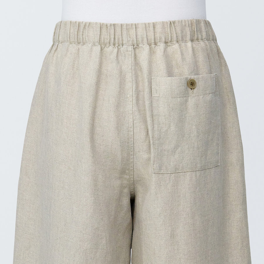 Women's Linen Easy widepantsCharcoal greyXS