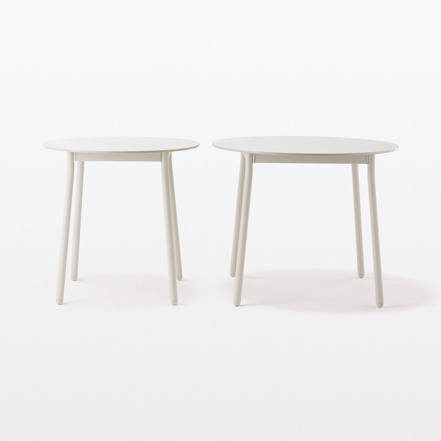 Indoor/outdoor Round table Aluminium legs L