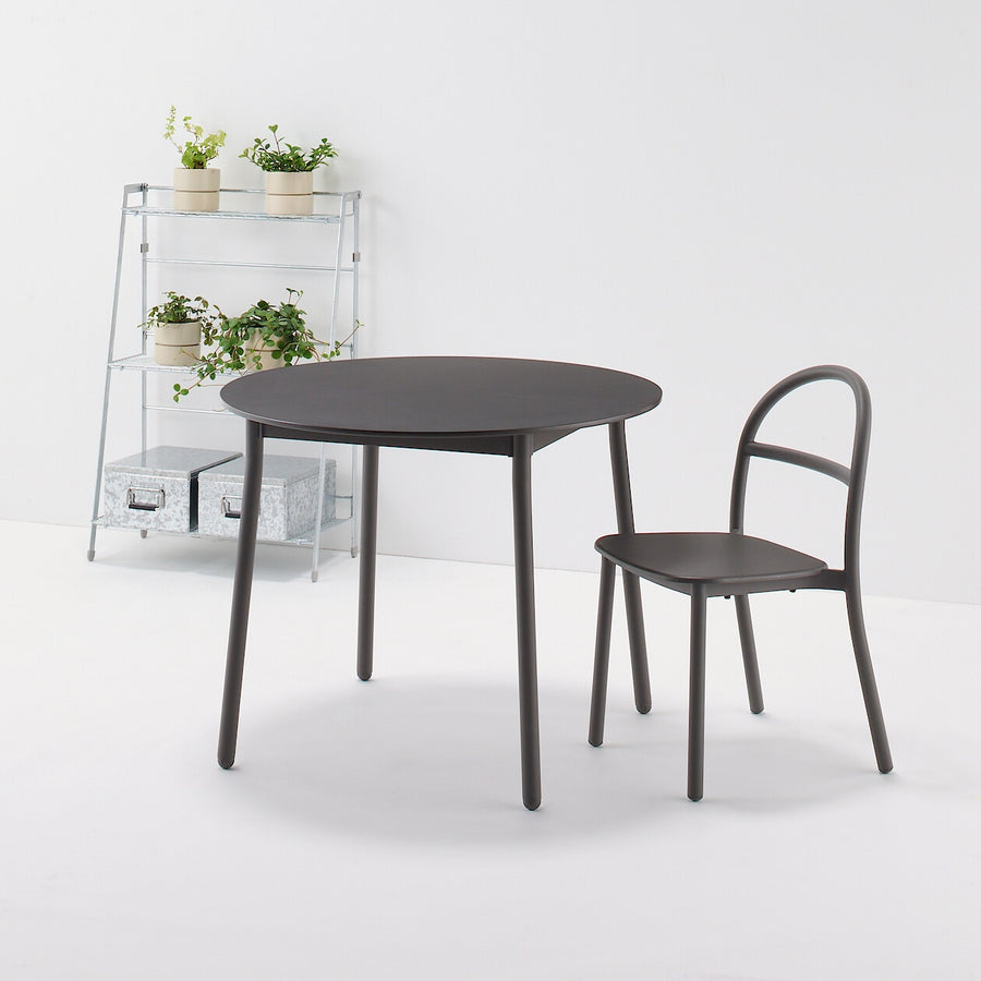 Indoor/outdoor Round table Aluminium legs L