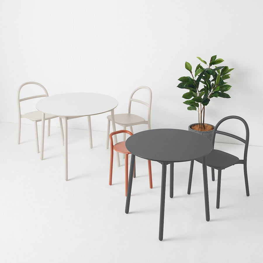 Indoor/outdoor Round table Aluminium legs S