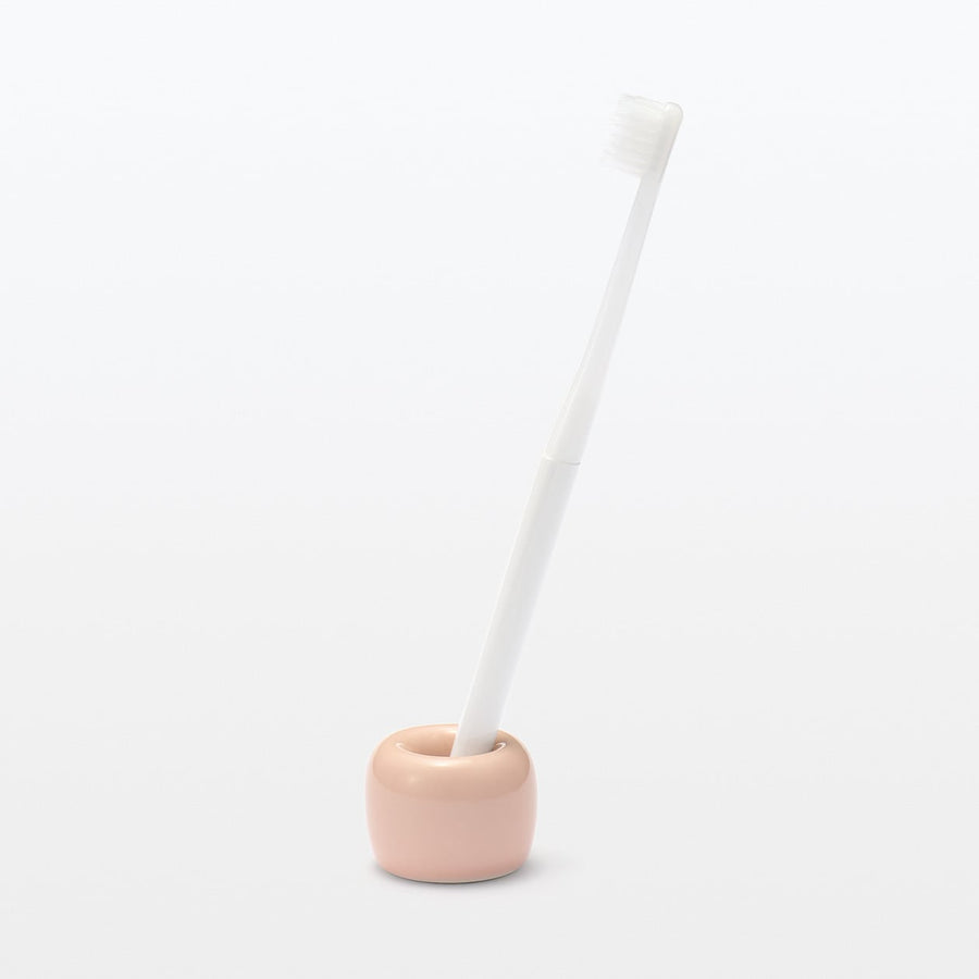 Porcelain Toothbrush Stand - Pink