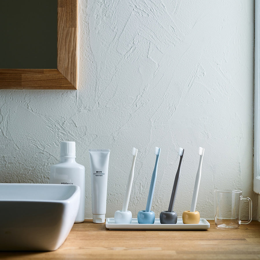 Porcelain Toothbrush Stand - Pink