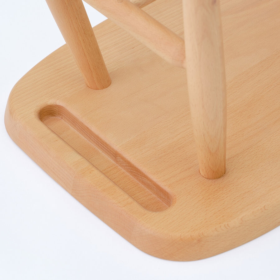 Beechwood Stool Round legs