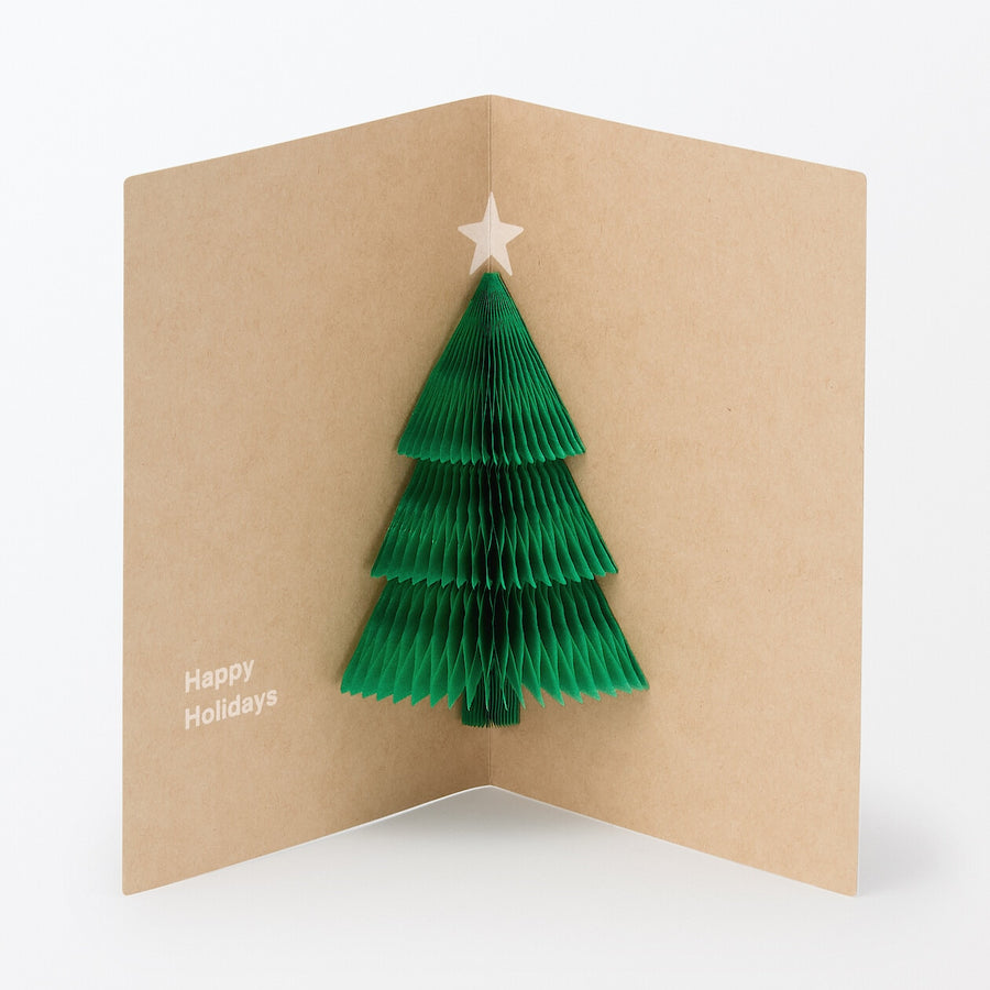 Honeycomb paper Small card Tree