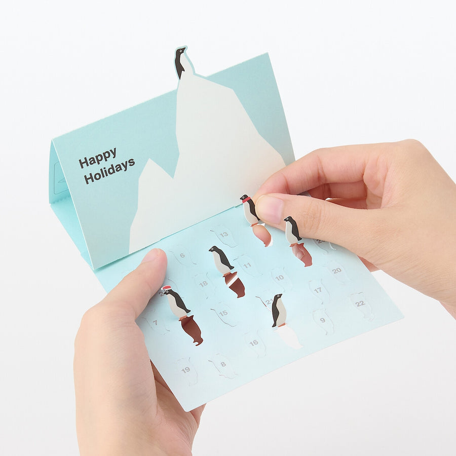 Flip-and-enjoy card Countdown Penguin