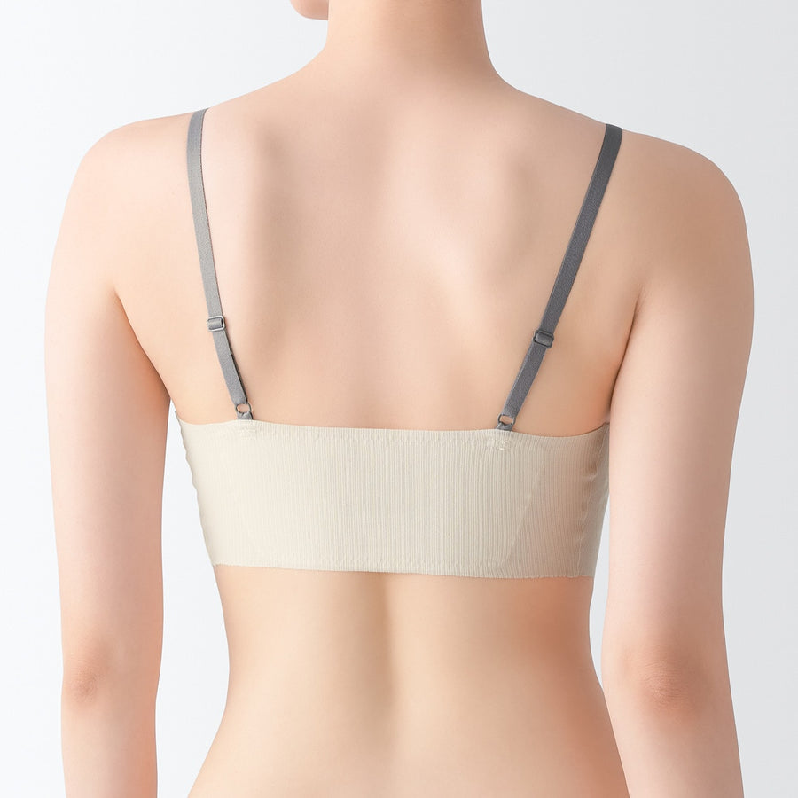 W's Pleasant to the touch ribbed  bra Black XS