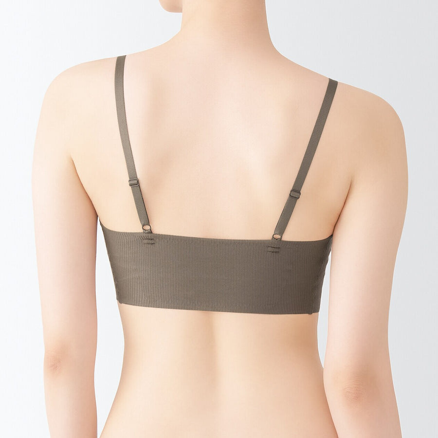 W's Pleasant to the touch ribbed  bra Black XS