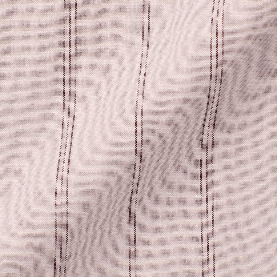 W's Side Seamless double gauze pajamas(L/S)D Navy Check XS