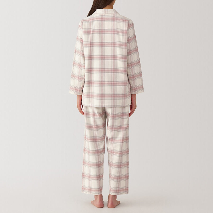 W's Side seamless flannel pajamas L/SIvoryXS