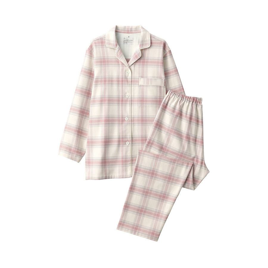 W's Side seamless flannel pajamas L/SIvoryXS