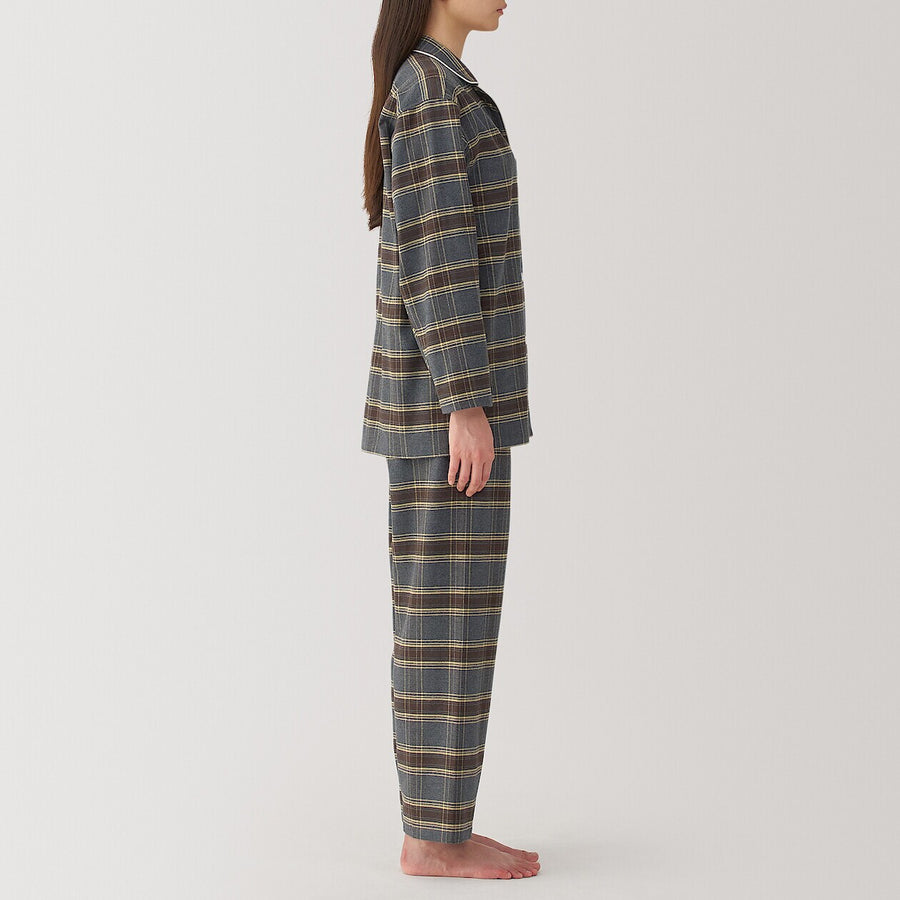 W's Side seamless flannel pajamas L/SIvoryXS