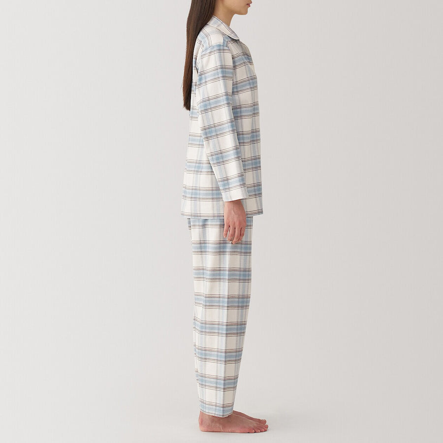 W's Side seamless flannel pajamas L/SIvoryXS