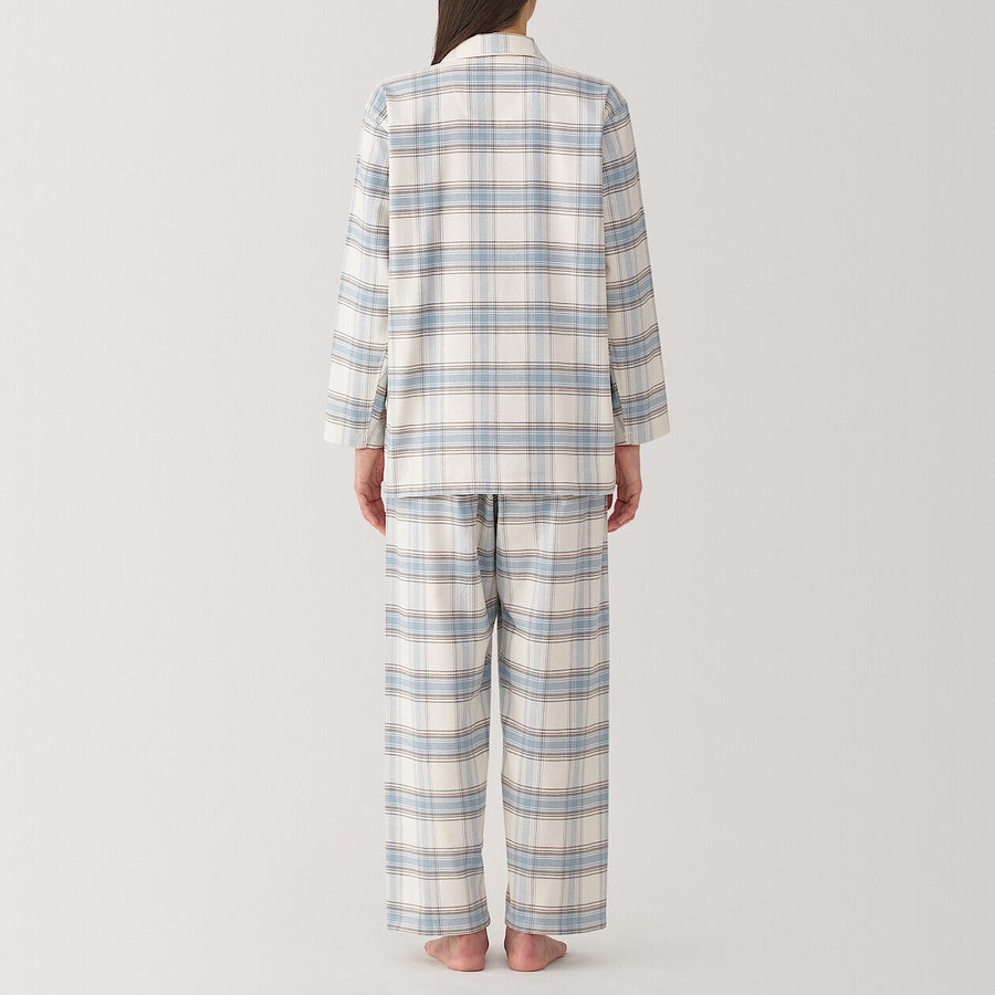 W's Side seamless flannel pajamas L/SIvoryXS