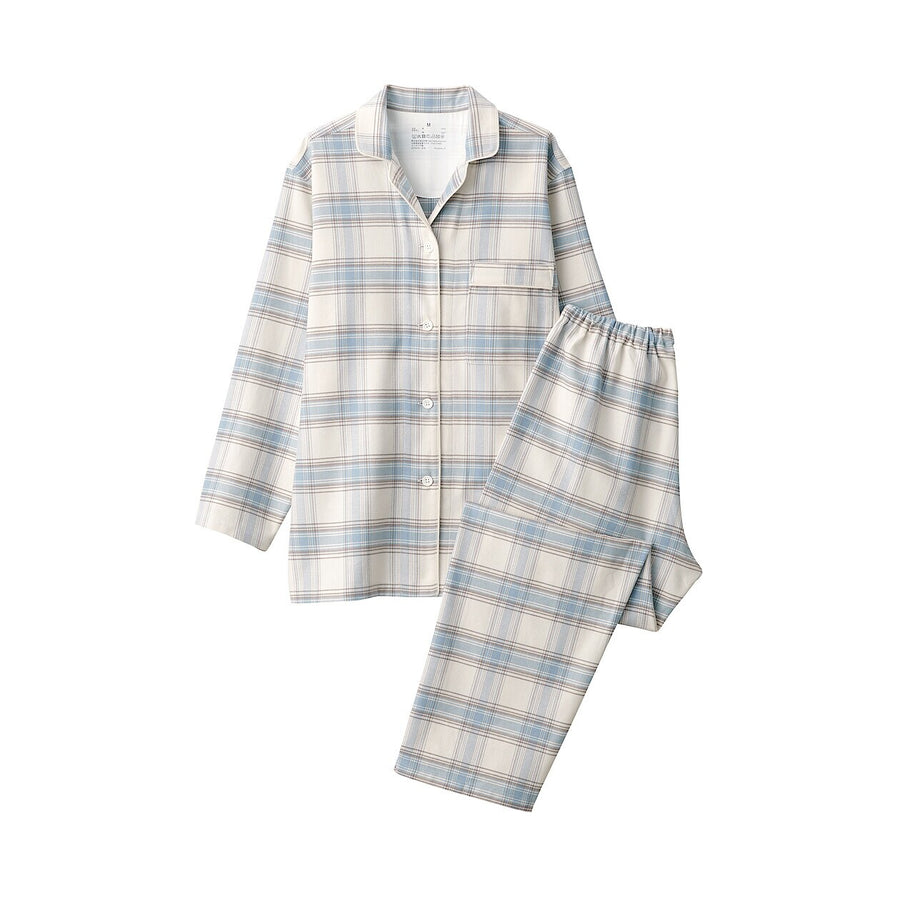 W's Side seamless flannel pajamas L/SIvoryXS