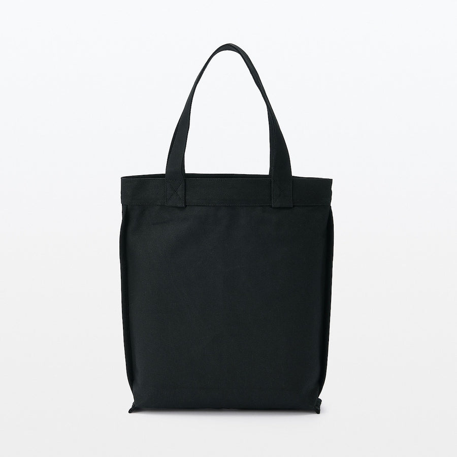 canvas Tall tote bag Black