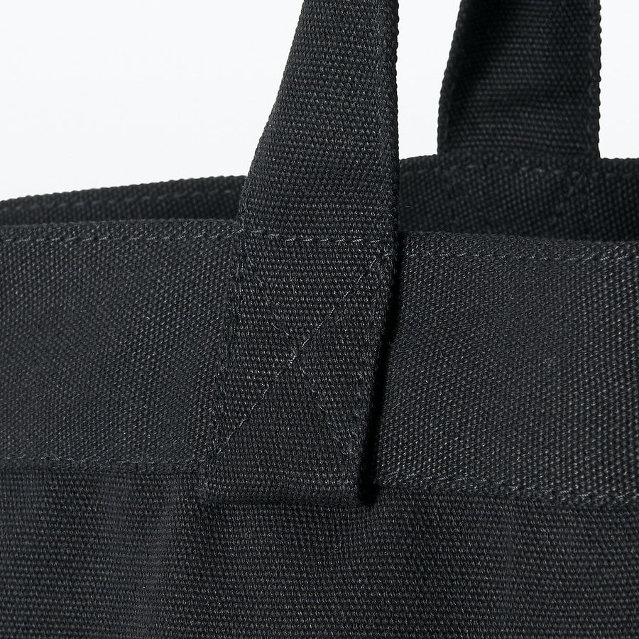 2-Way canvas tote bag Black