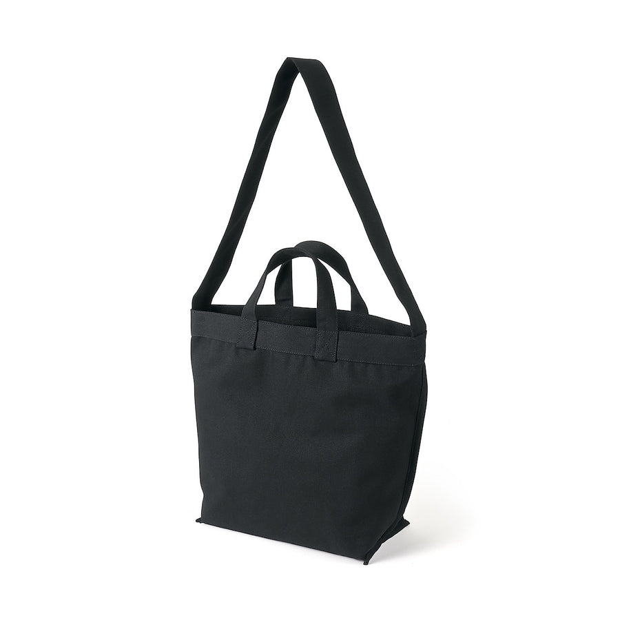 2-Way canvas tote bag Black