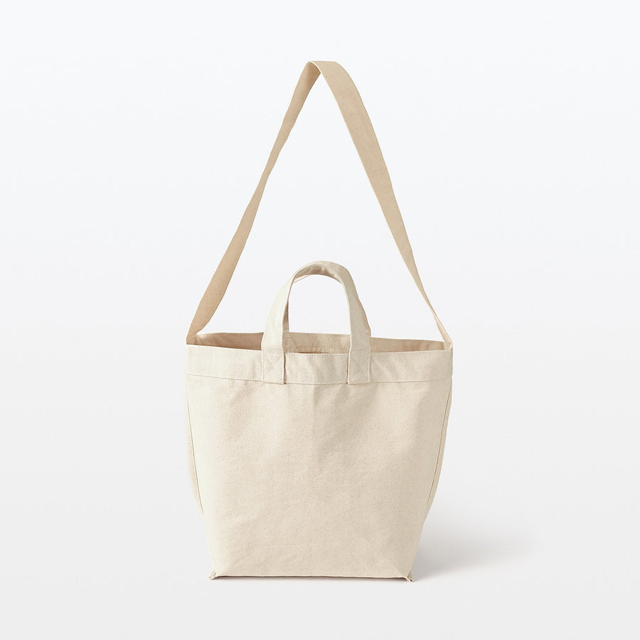 2-Way canvas tote bag Black