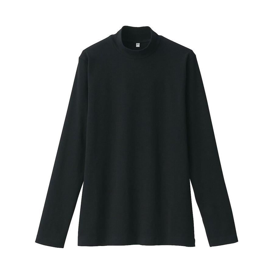 W's Brushed ribbed High neck L/S T-shirtBlackXS