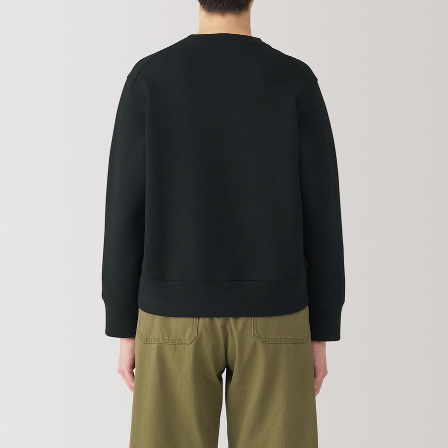 W's Double knitted Crew neck SweatshirtBlackXS