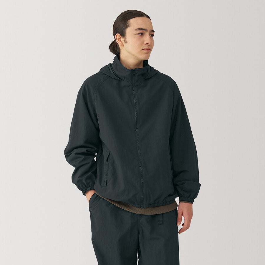 Men's Water repellent windbreaker BlackXS