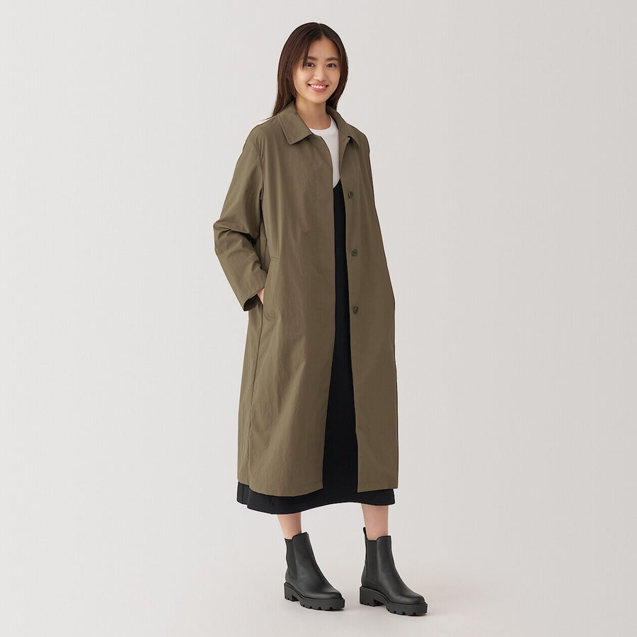 Women's Water repellentStand fall collarcoat Black XS