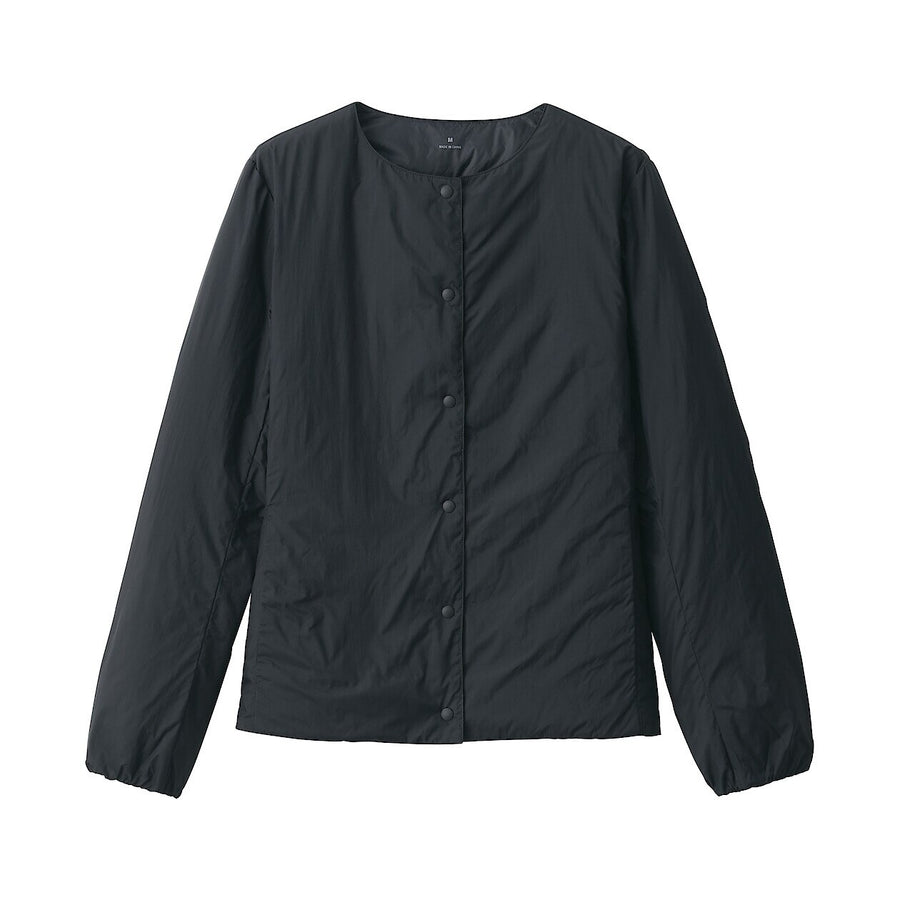 Lightweight Pocketable Down Collarless Jacket