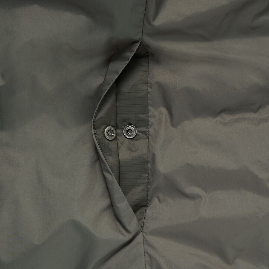 Lightweight Pocketable Down Collarless Jacket