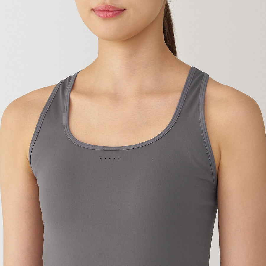 Women's Quick dry bra tank topMedium GreyXS