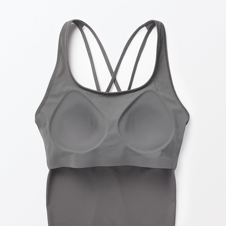 Women's Quick dry bra tank topMedium GreyXS