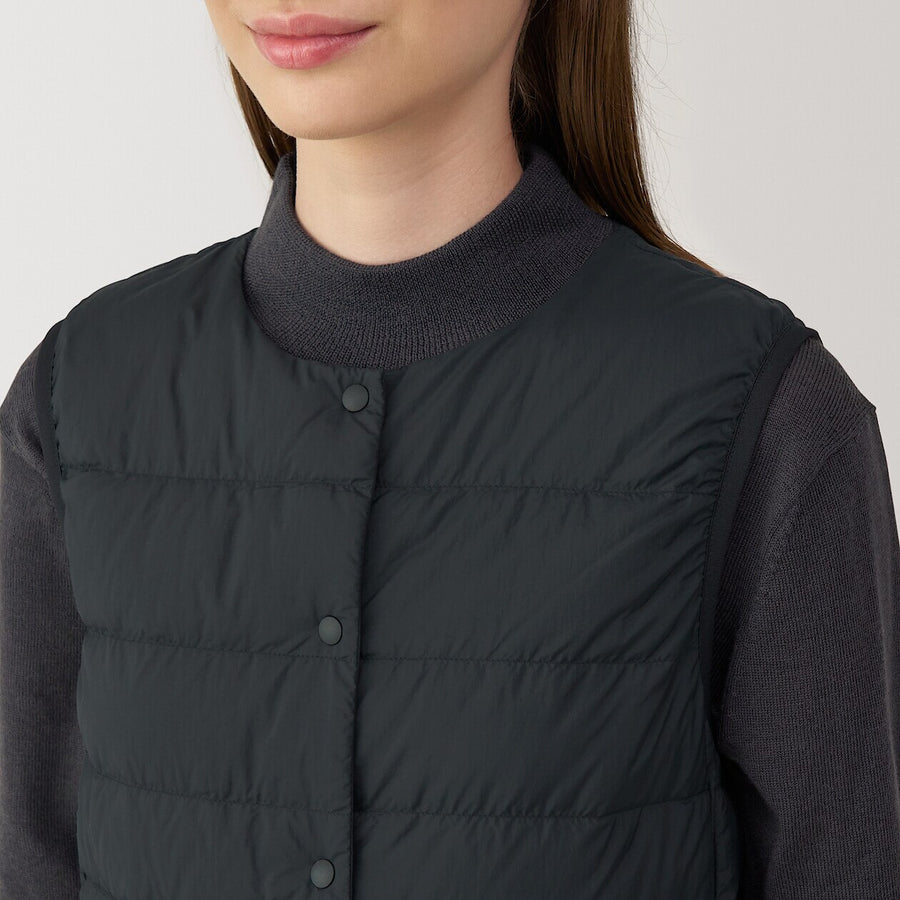 Lightweight Down Collarless Vest