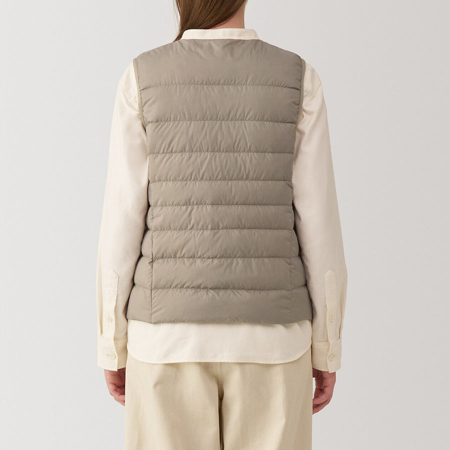 Lightweight Down Collarless Vest