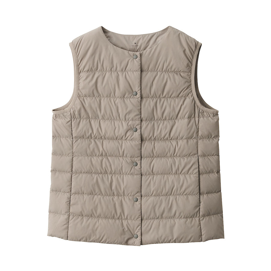 Lightweight Down Collarless Vest