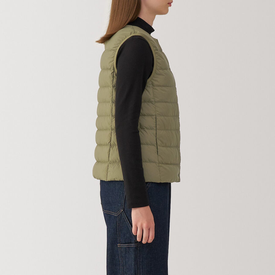 Lightweight Down Collarless Vest