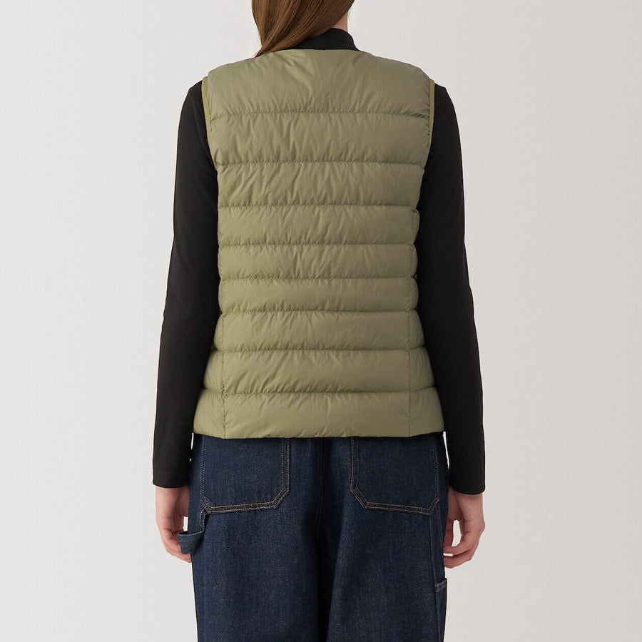 Lightweight Down Collarless Vest