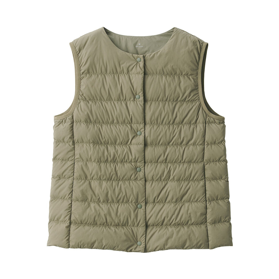 Lightweight Down Collarless Vest