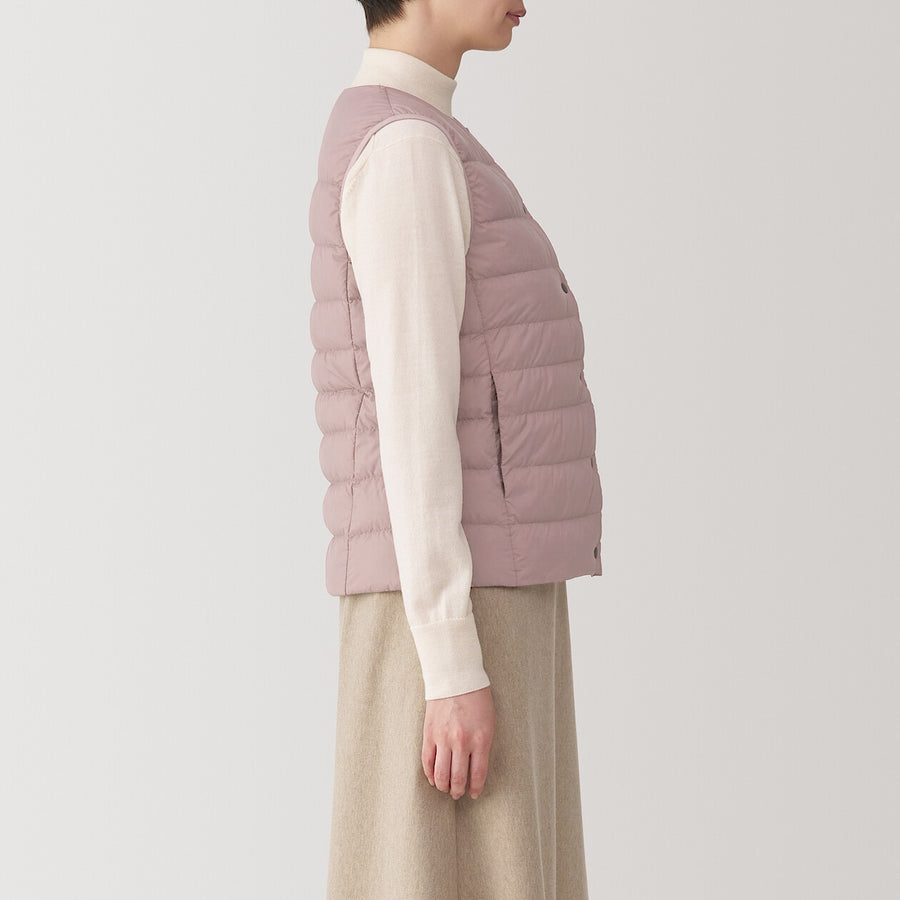 Lightweight Down Collarless Vest