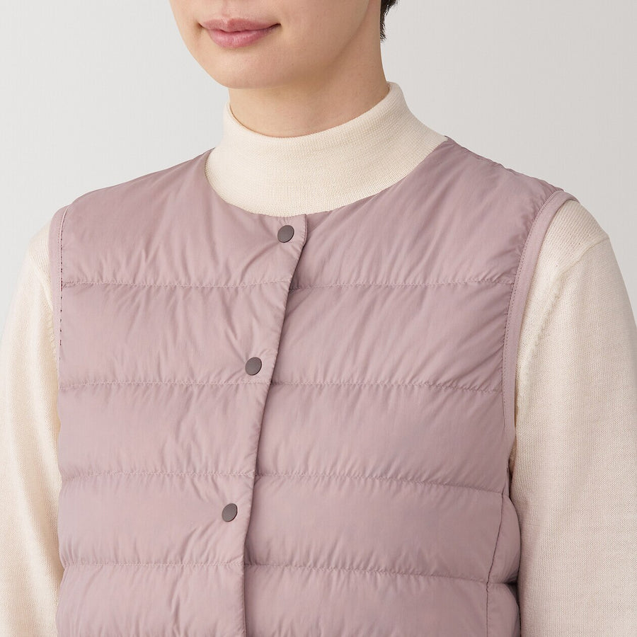 Lightweight Down Collarless Vest