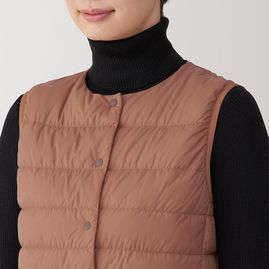 Lightweight Down Collarless Vest