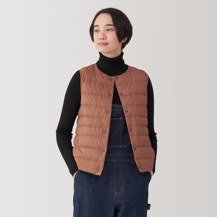 Lightweight Down Collarless Vest