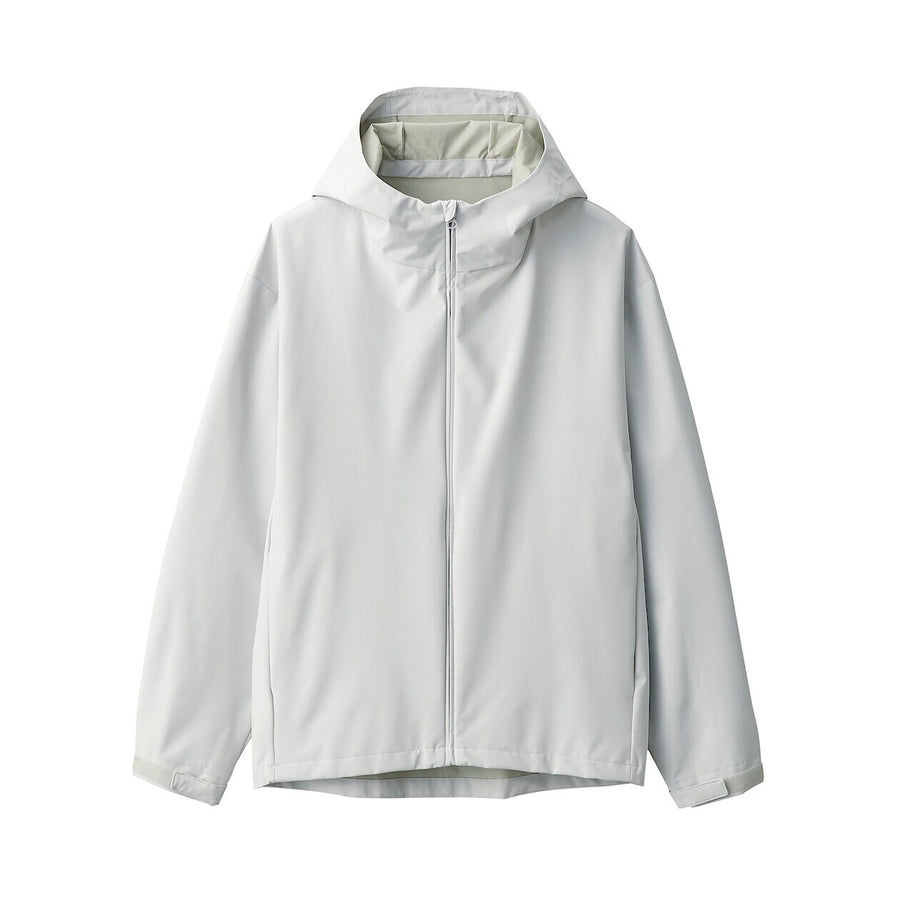 M's water repellent Hooded jacket Light grey XS