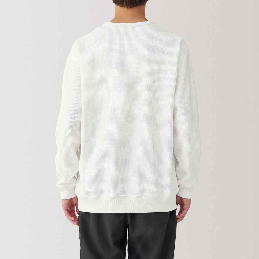 M's UV protection quick dry waffle L/S T-shirtOff whiteXS