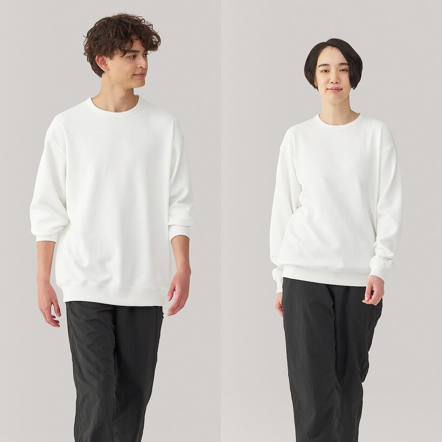 M's UV protection quick dry waffle L/S T-shirtOff whiteXS