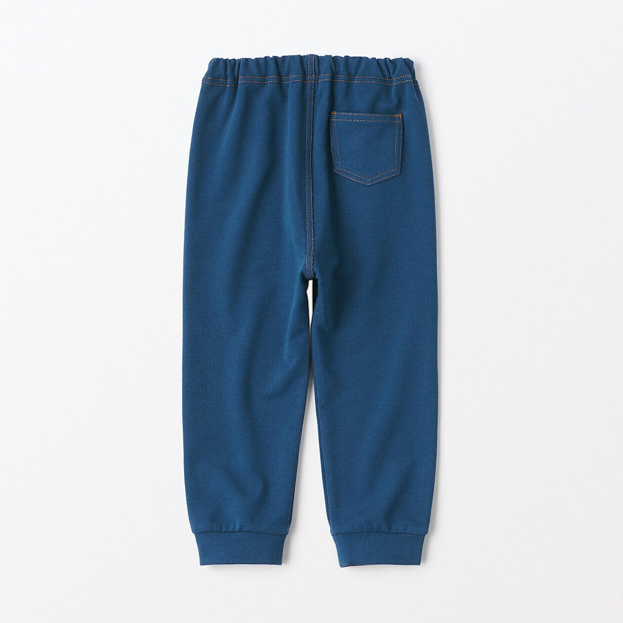 Baby High waisted denim like Jogger pants Navy80